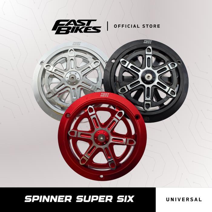 Sale Fastbikes Cover Tutup Kipas Radiator Spinner Super Six 01024 Variasi Motor Vespa Sprint Scoopy 