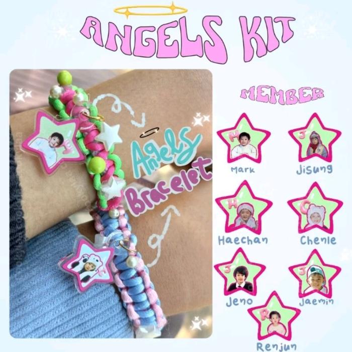 ANGELS KIT NCT DREAM (Bracelet Nct+keychain+sticker)