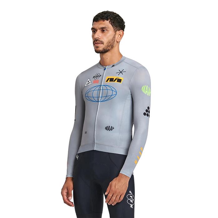 2023 maap Men Cycling Jersey long sleeve shigh quality Quick-Drying