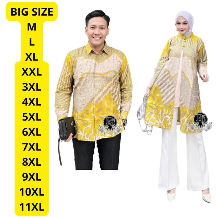 BATIK SARIMBIT COUPLE SERAGAM KELUARGA KEMEJA JUMBO TUNIK JUMBO BAJU UKURAN BESAR READY KOMPLIT
