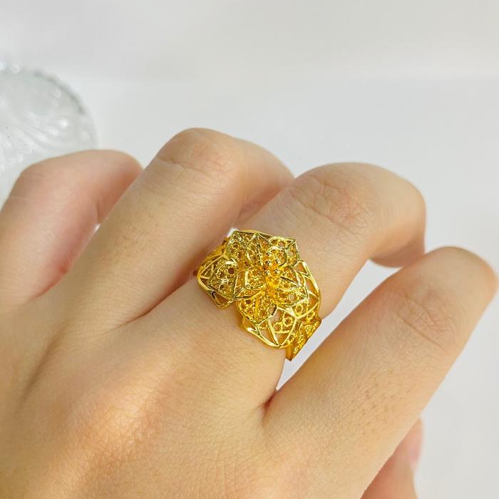 Cincin Kendari wanita cincin bunga kendari emas replika cincin emas replika lapis emas cincin bunga