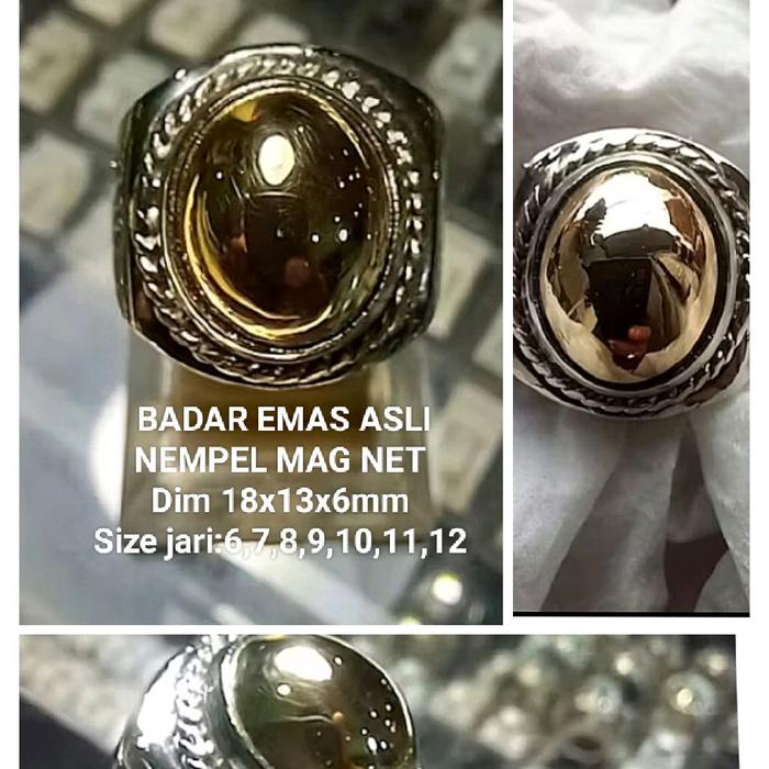 CINCIN BATU BADAR EMAS ASLI NATURAL 01 baru