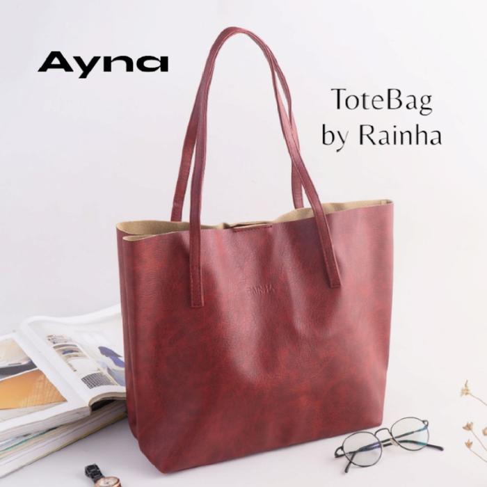 BELI 1 FREE 1 Ayna Totebag Kulit PU Tas kerja wanita by Rainha