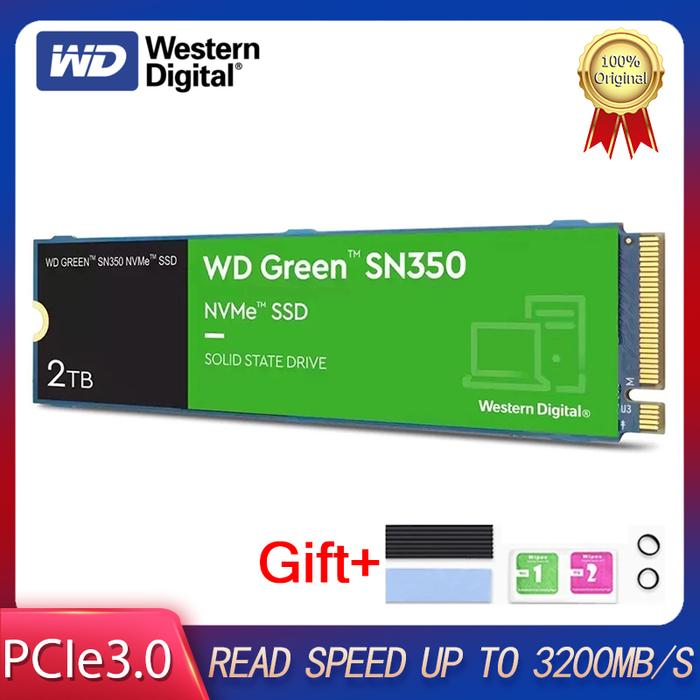 Western Digital WD Green SN350 NVMe M2 SSD PCIe 3.0 240GB 480GB 1T 2T