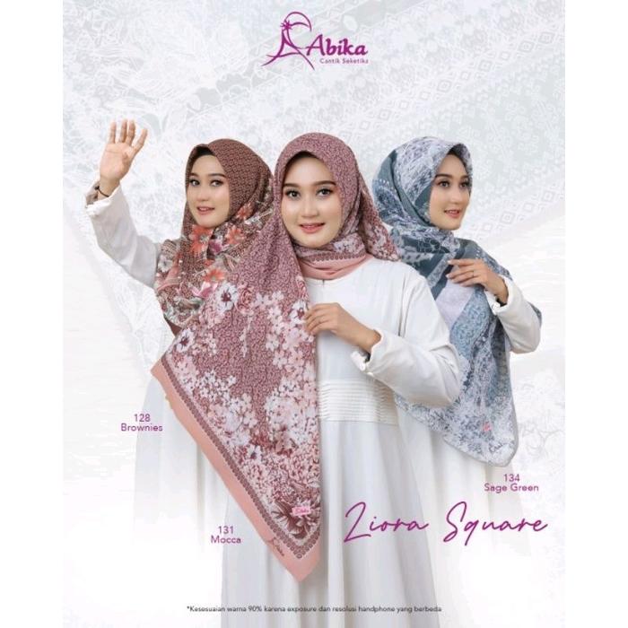 Square motif Liora abika hijab jilbab terbaru segi empat kerudung voal premium 110cmx110cm fashion m