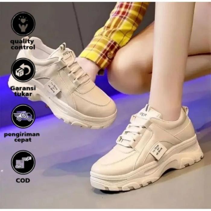A06 SEPATU SNEAKERS WANITA KOREA STYLE PUTIH SIZE 37 - 40 / SNEAKERS WANITA AG201