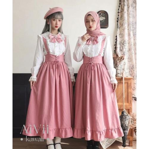 (AiVii) ROK OVERALL MORI LOLITA HIJAB FRIENDLY
