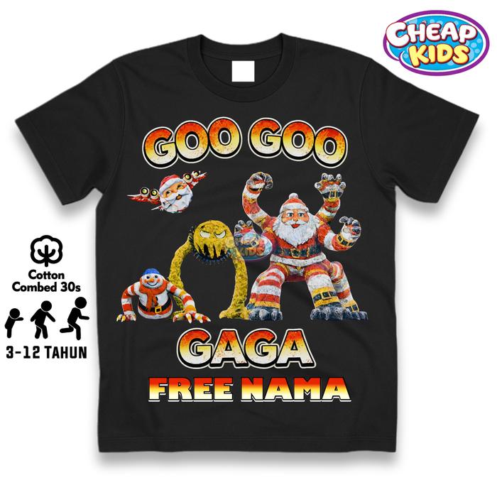 Kaos Anak Goo Goo Gaga Santa Memes Overseer Free Nama / Kaos Anak Gratis Cetak Nama