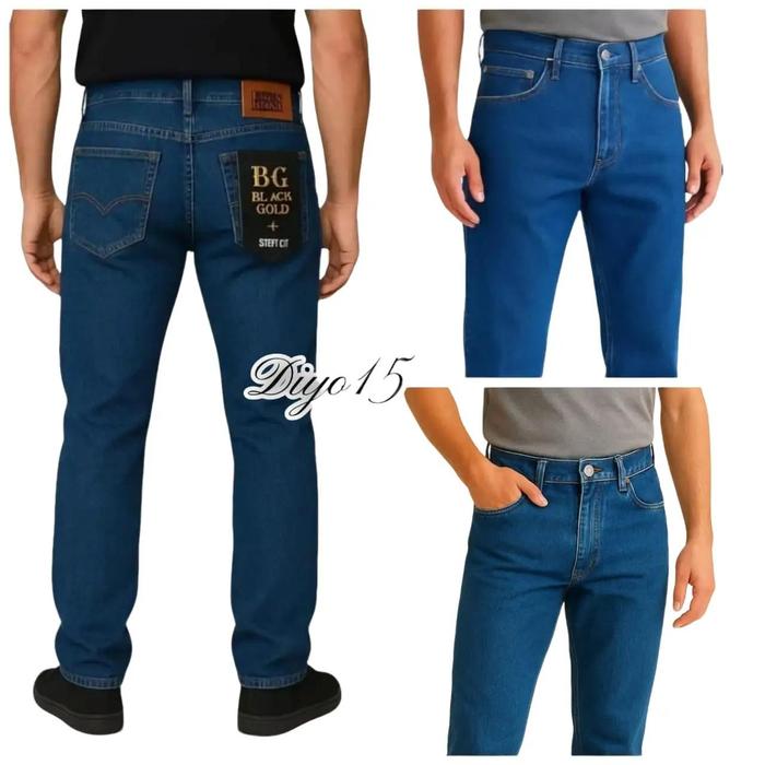 Celana Jeans Denim Pria Bahan Tebal Kualitas Premium - BGOLD