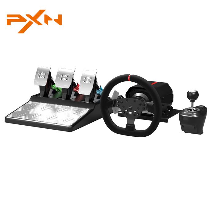 PXN V10 3 IN 1 Force Feedback Racing Wheel Gaming Steering Wheel