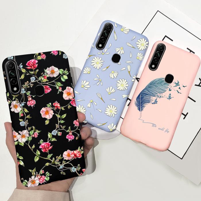 Soft Case For Oppo A31 2020 Case Fashion Gril Flower Funda For OPPO