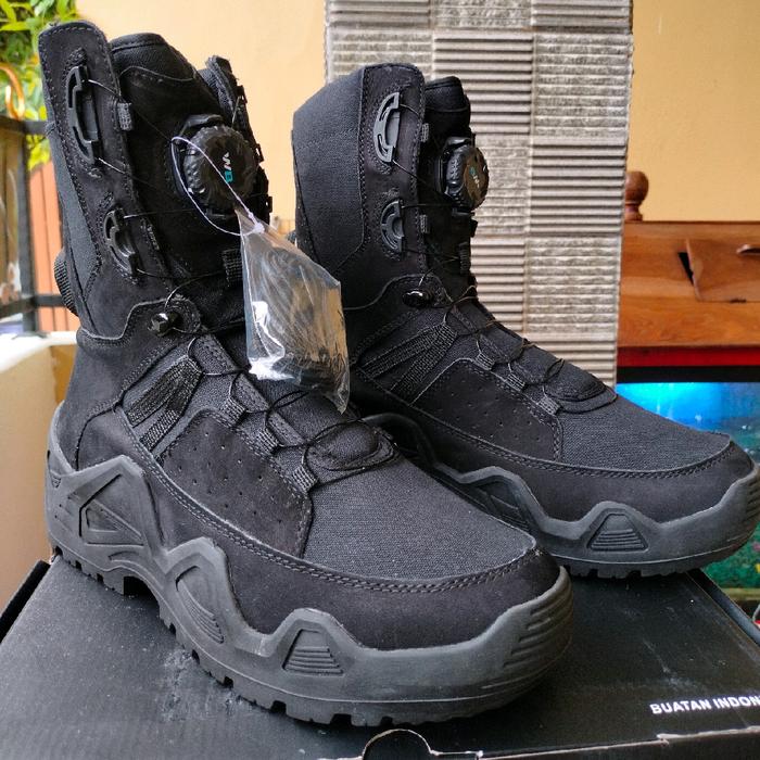 SEPATU PDL WEBEST PUTAR FORCE ONE LOWA ORI Hitam Shoes Boots Pria