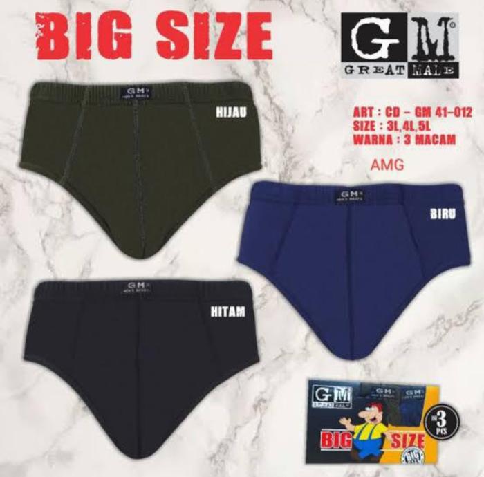 Celana Dalam Pria Jumbo Agree GM XXXL XXXXL 4L 5L Big Size - RANDOM, Size 5L