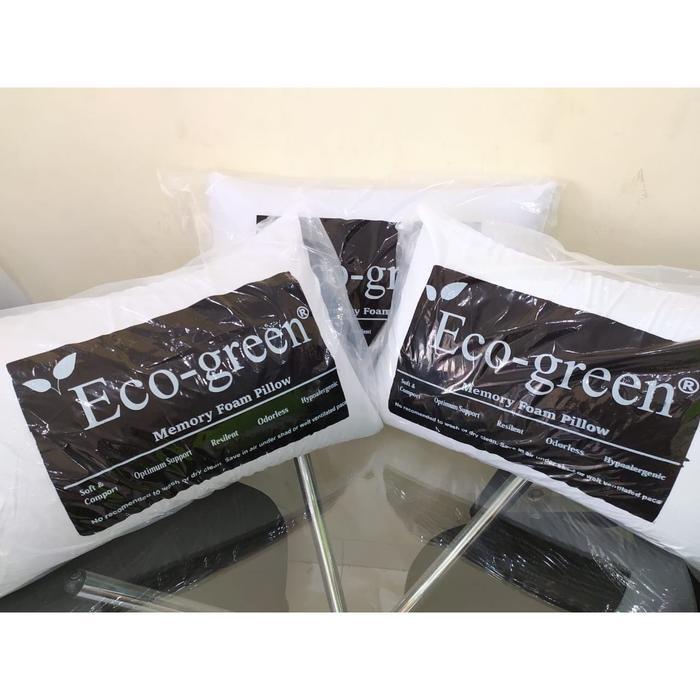 Bantal Memory Foam Kesehatan - Bantal Hotel Memory Foam ECO GREEN