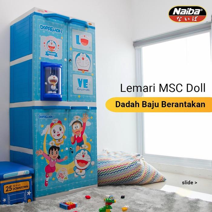 JUMBO! LEMARI PAKAIAN NAIBA BUKAN LEMARI TABITHA LEMARI PAKAIAN PLASTIK JUMBO MSC DOLL BONEKA ANAK M