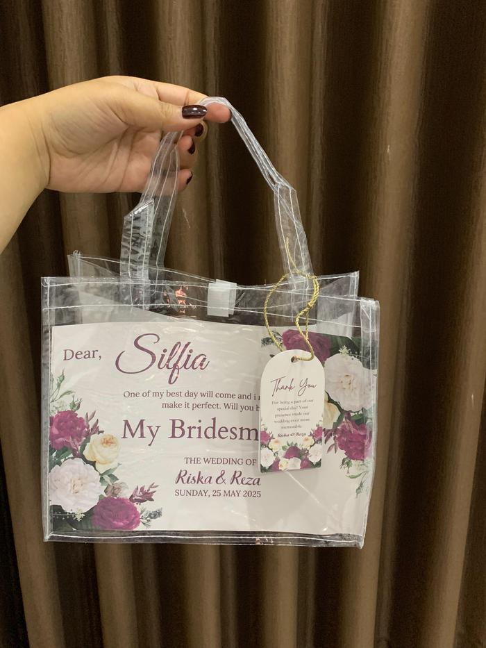 Tas Bridesmaid Custom Tema Coquette - Tas Mika Bening Custom