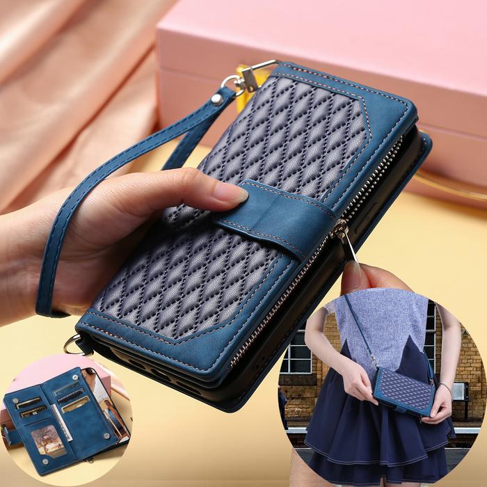 Lanyard Zipper Wallet Flip Leather Case for Samsung Galaxy A53 A73