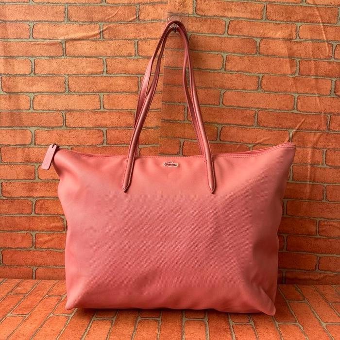 TAS TOTE WANITA SECOND BRANDED PINK PEACH / TAS TOP HANDLE WANIYA SECOND BRANDED KULIT