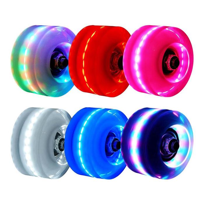 Double Row Roller Skates Luminous Wheels Roller Skates Flashing