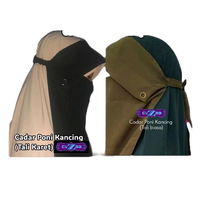 Cadar Poni Kancing Siffon Silky [tali biasa/tali karet]