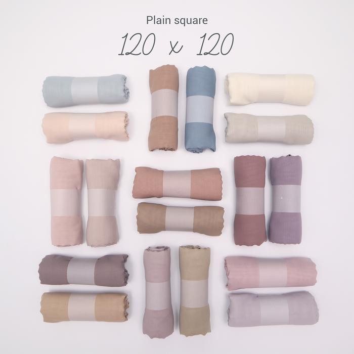 Bella Square Syar'i Plain Square Jumbo Polycotton Premium (120x120 cm)