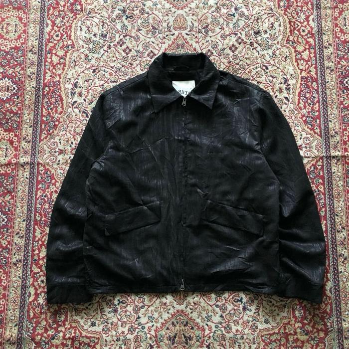 Jaket Beslow standard loose fit short zipper up work jacket H937