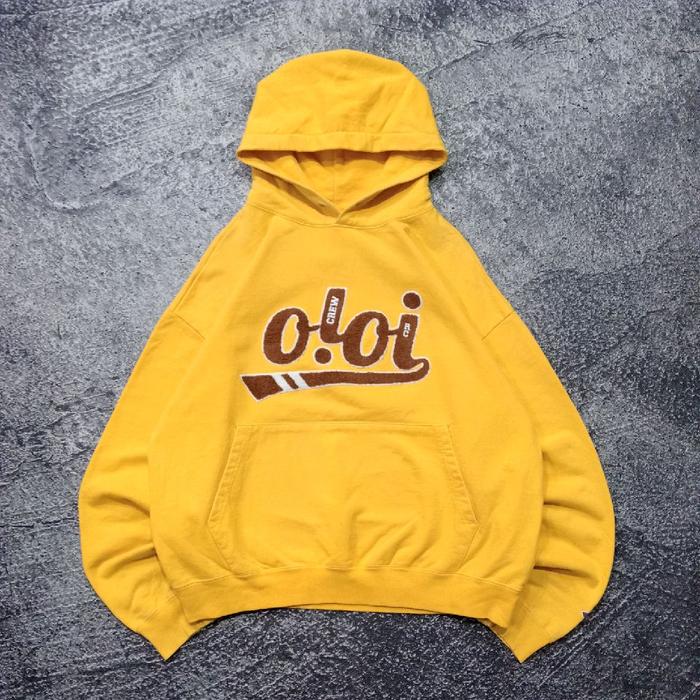 Jaket Hoodie 5252 by OIOI logo bordir kuning bagus boxy size xxl