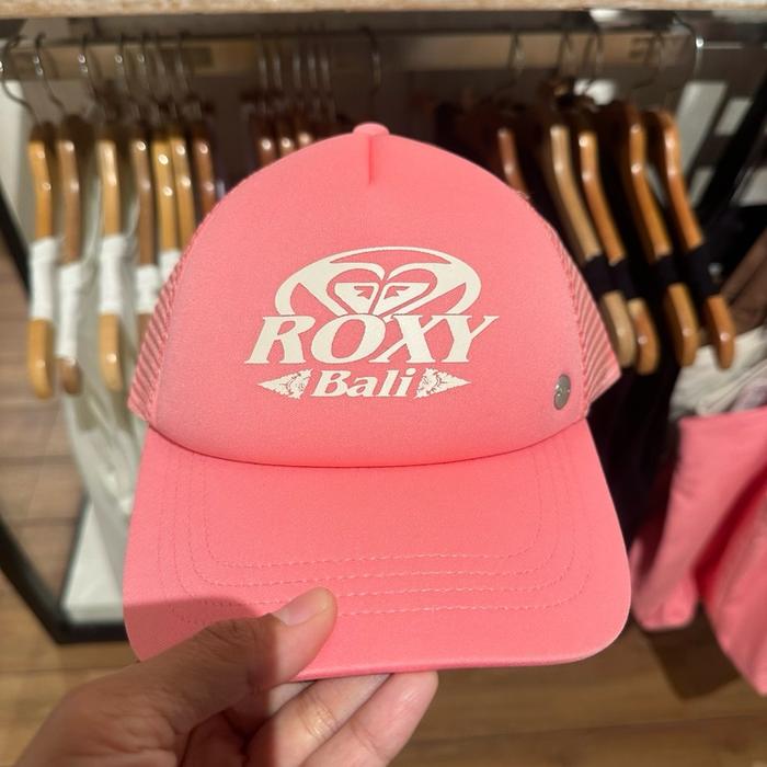 ROXY bali topi trucker pink peach new original 100%