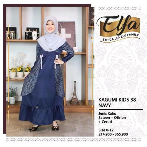 ETHICA KAGUMI KIDS 38 NAVY UKURAN 9 GAMIS ANAK