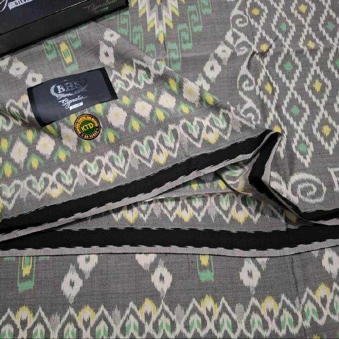 Sarung BHS Signature KTD Silver Lawas Sutra Spunsilk Jahit Tengah ATBM Limited Bisa COD