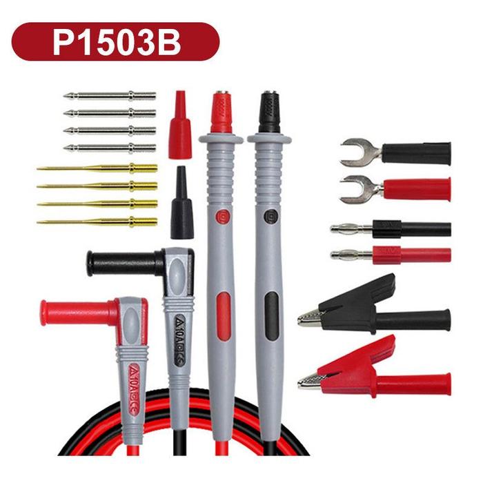 Electrical Multimeter Test Lead Kit with Alligator Clips Test Hook Test Probes Lead Professional Kit