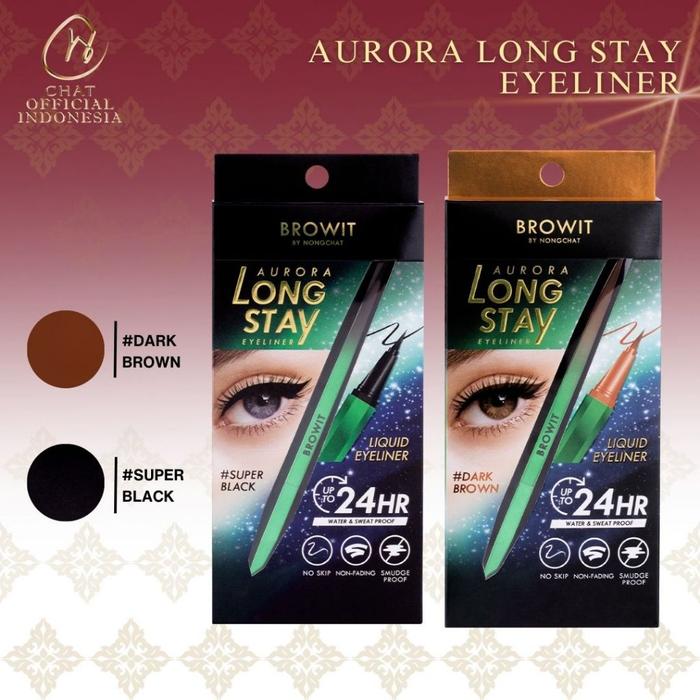 BROWIT BY NONGCHAT Aurora Long Stay Eyeliner / Eyeliner Waterproof / Eyeliner Sweatproof