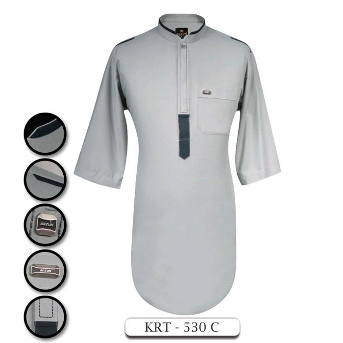 Kurta Pria Arzun, Kurta Pria Tangan 3/4 Arzun, Kurta Arzun Tangan 3/4 Pria