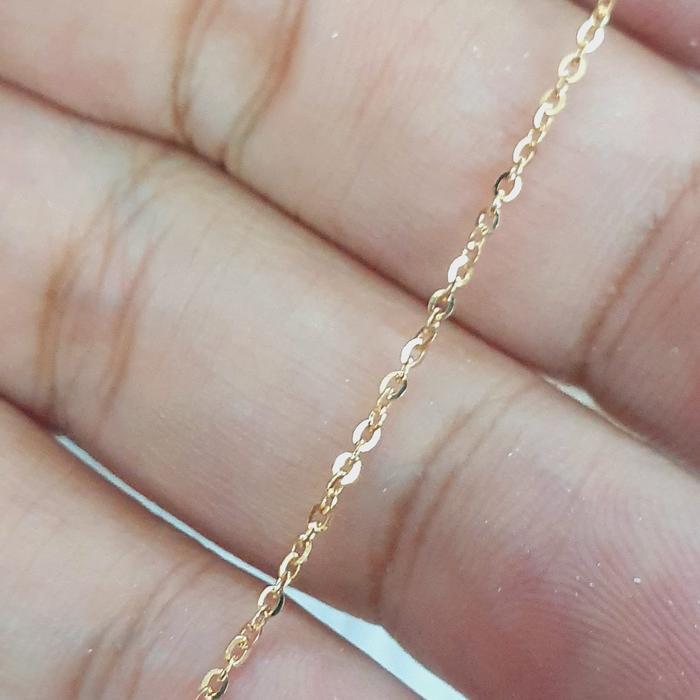 KALUNG TRIXIE MODEL PAKU MATA AD ADJUSTABLE EMAS 70% 700 70 % 16 K