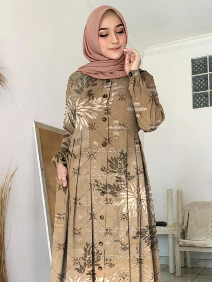 Soraya italy jacquard D#72702 Kain viscose england// Blouse gamis Tunik Dress