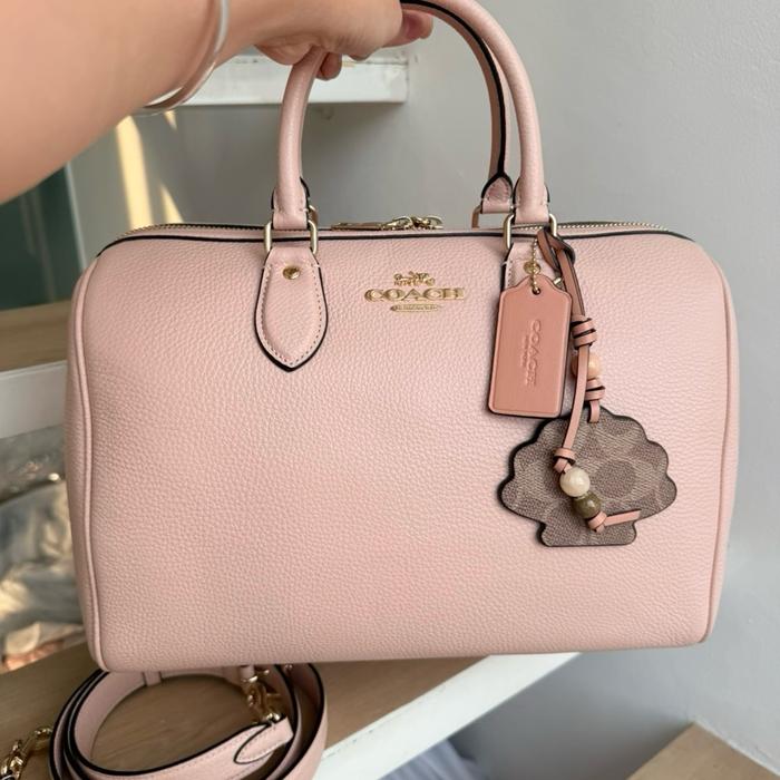 Coach rowan large satchel pink speedy bag tas