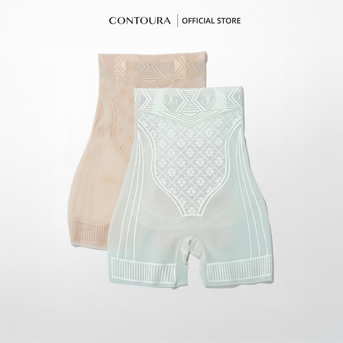 [Bisa COD] - Contoura (2Pcs) CD Pinggang Tinggi Semi Korset Wanita Pelangsing Perut Jadi Slim Dileng