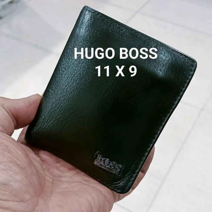 Hugo Boss Dompet Kulit Asli Original 11x9 untuk Pria