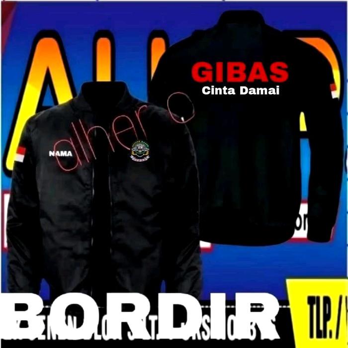 Jaket bordir Gibas cinta Damai jaket Gibas cinta Damai jaket bomber GIBAS cinta Damai jaket seragam 