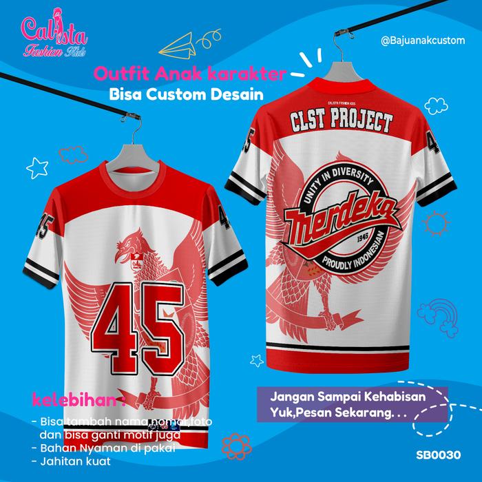 KAOS ANAK OVERSIZE CUSTOM KEMERDEKAAN