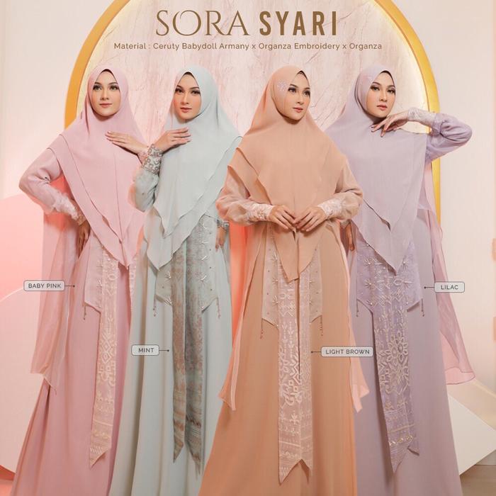 Gamis Sora Syari Organza Original By Mayra