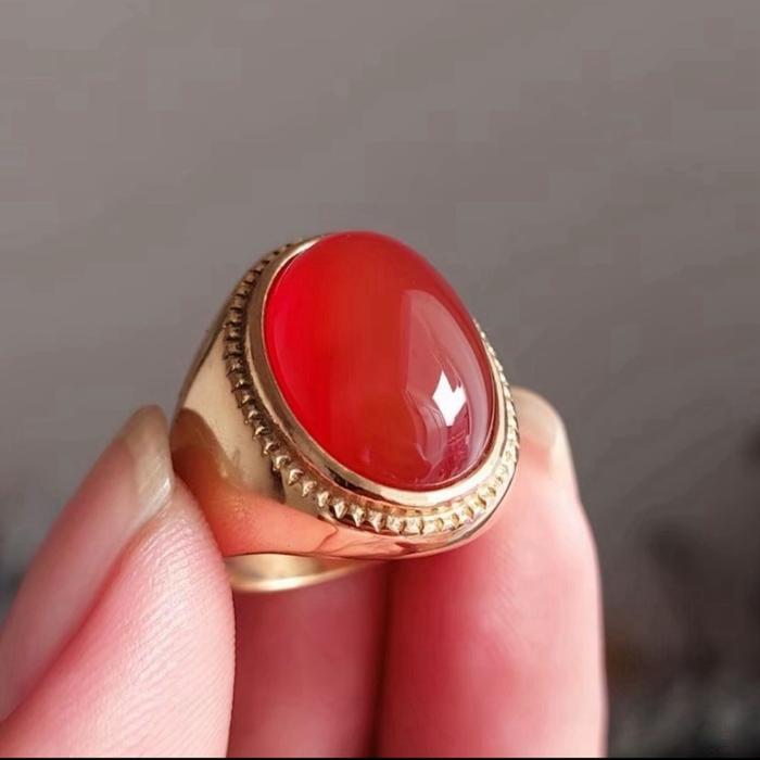 Cincin batu akik sulaiman madu asli original