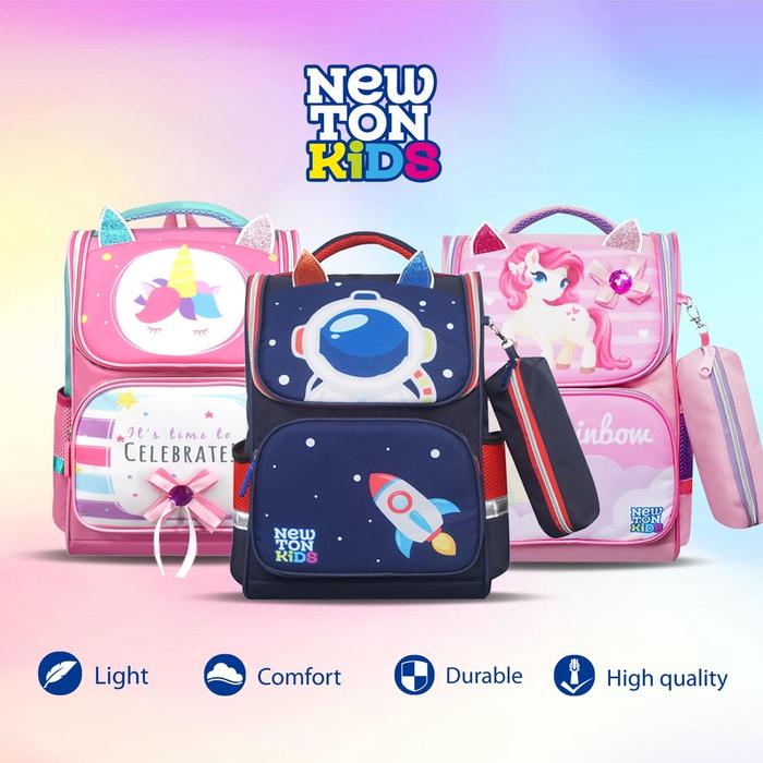 Newtonkids - Tas Sekolah Anak Susun Paud-TK Laki-Laki dan Perempuan Terbaru/Tas Ransel Sekolah SD/Ta