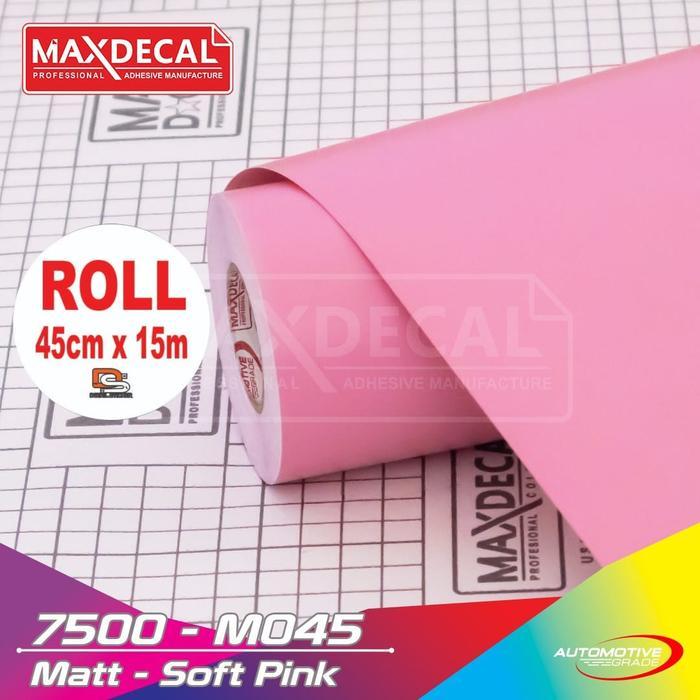 ROLL Sticker Maxdecal 7500 M045 Matt Soft Pink Muda Doff ROLL OSEAN