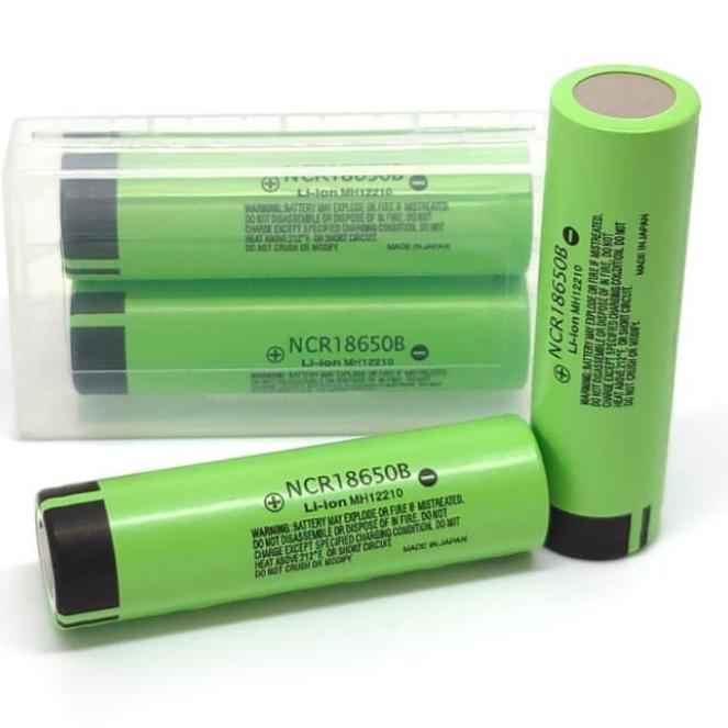 Panasonic 18650 batre NCR18650B 3400Mah Li-ion Baterai original Japan