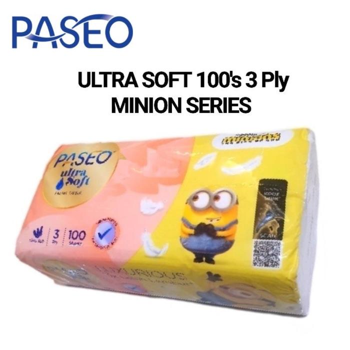 Tisu Tissue Paseo ULTRA SOFT 100 sheets 3ply PROMO !!