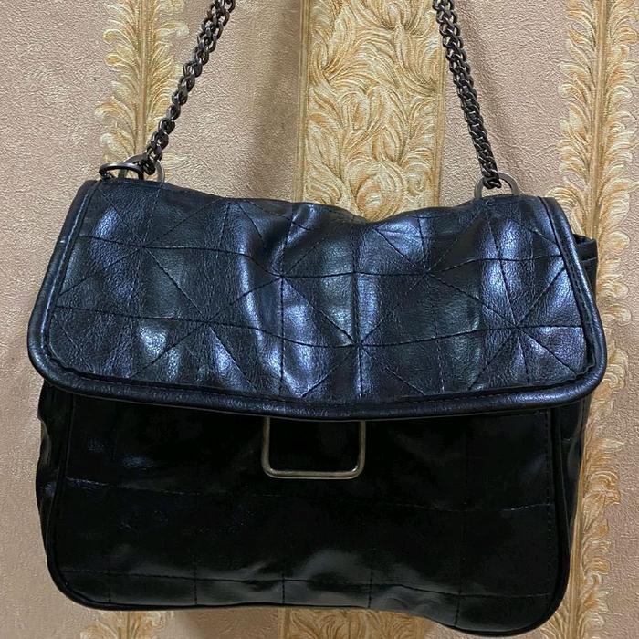 Tas Bahu Kulit Wanita Model Long Shoulder Kulit Zara  Selempang