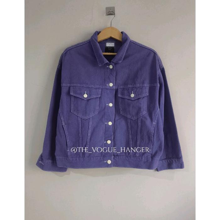 Jacket Katun Denim BERSHKA