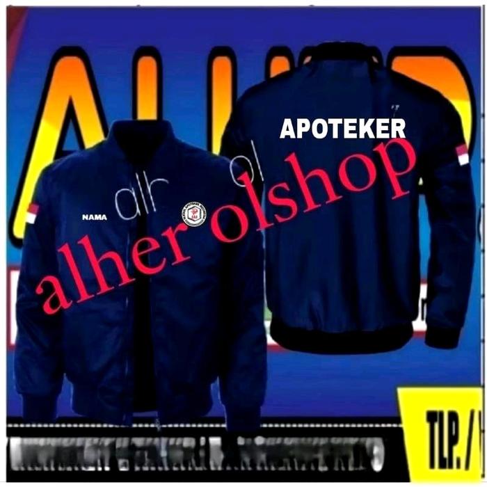 Jaket bordir apoteker jaket apoteker jaket bomber apoteker jaket kerja apoteker jaket seragam apotek