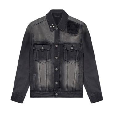 RUCAS Jade Black Biker Denim Jacket Second Ukuran S